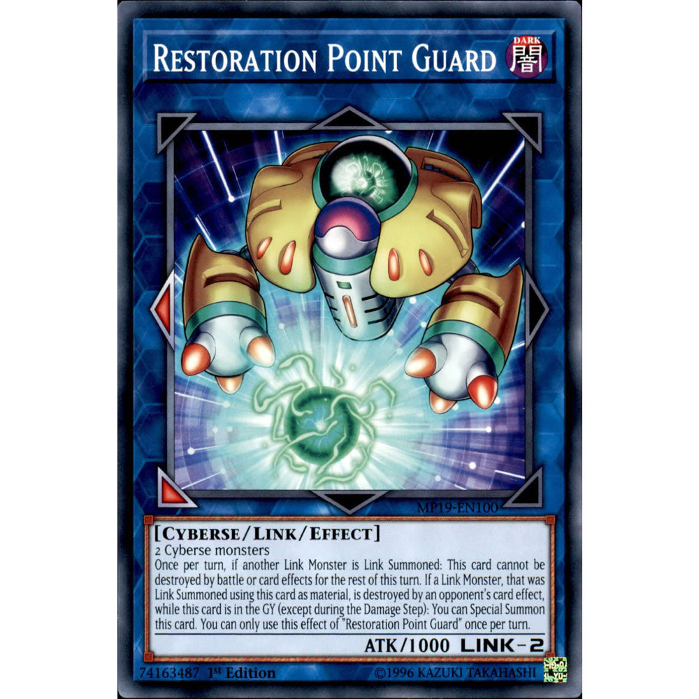 Restoration Point Guard MP19-EN100 Yu-Gi-Oh! Card from the Mega Tin 2019 Mega Pack Set
