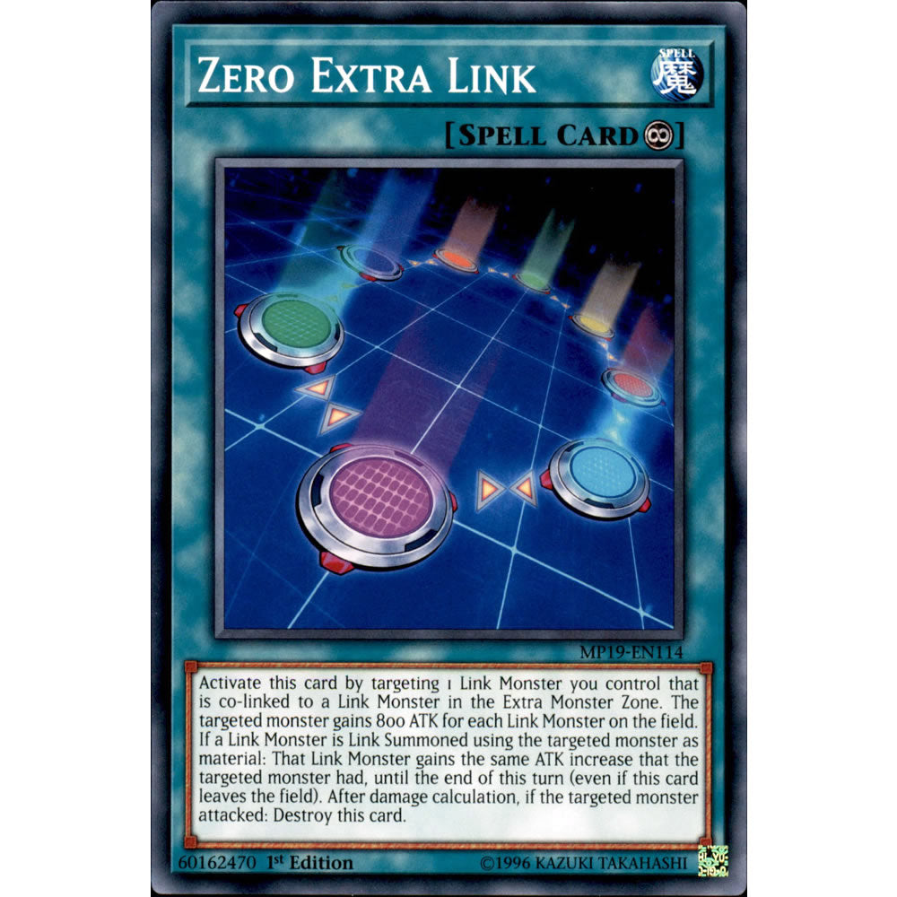 Zero Extra Link MP19-EN114 Yu-Gi-Oh! Card from the Mega Tin 2019 Mega Pack Set