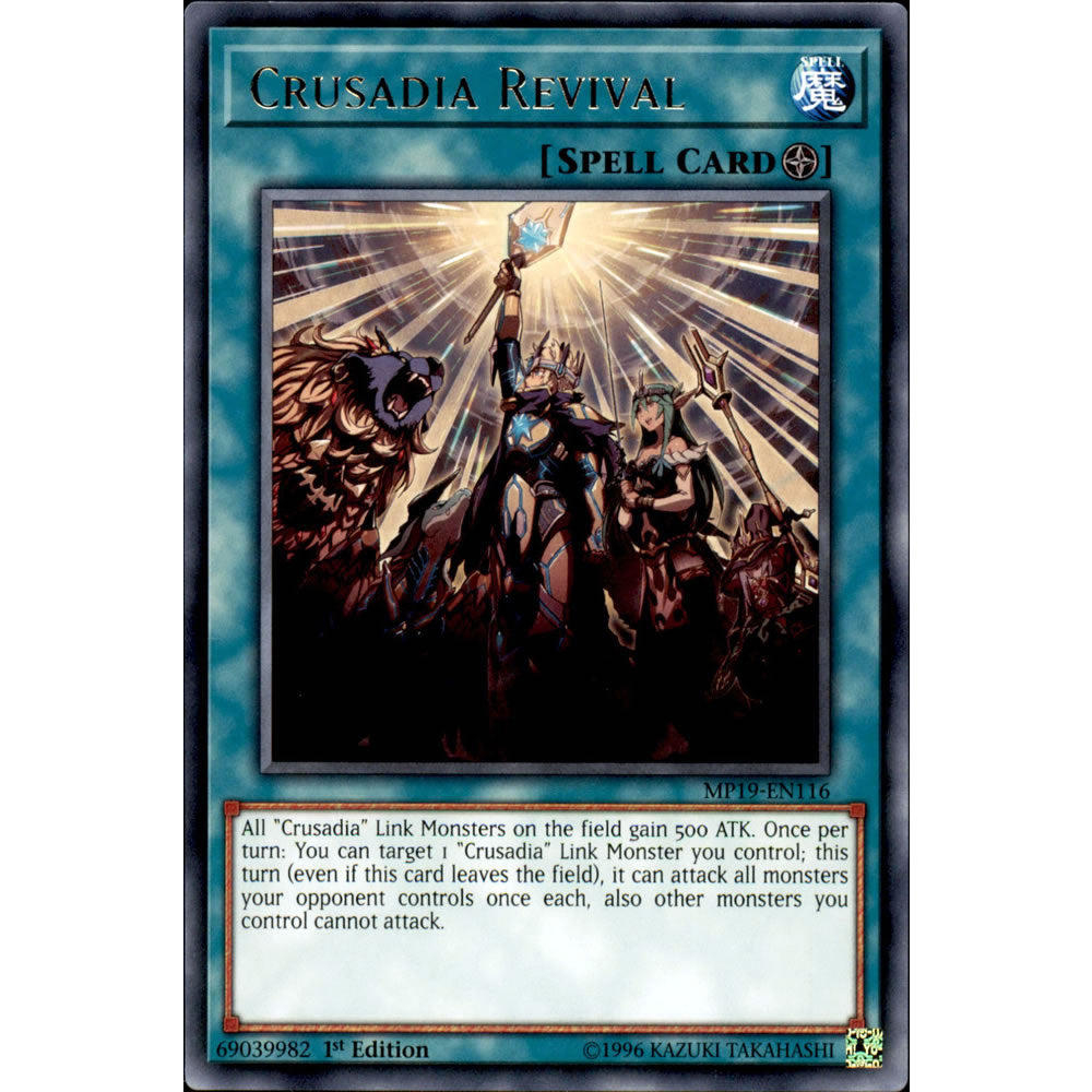 Crusadia Revival MP19-EN116 Yu-Gi-Oh! Card from the Mega Tin 2019 Mega Pack Set