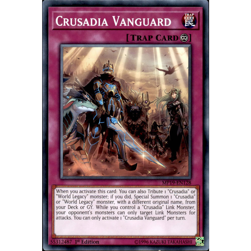 Crusadia Vanguard MP19-EN128 Yu-Gi-Oh! Card from the Mega Tin 2019 Mega Pack Set