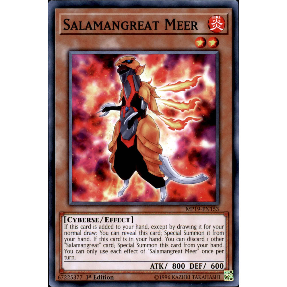 Salamangreat Meer MP19-EN153 Yu-Gi-Oh! Card from the Mega Tin 2019 Mega Pack Set