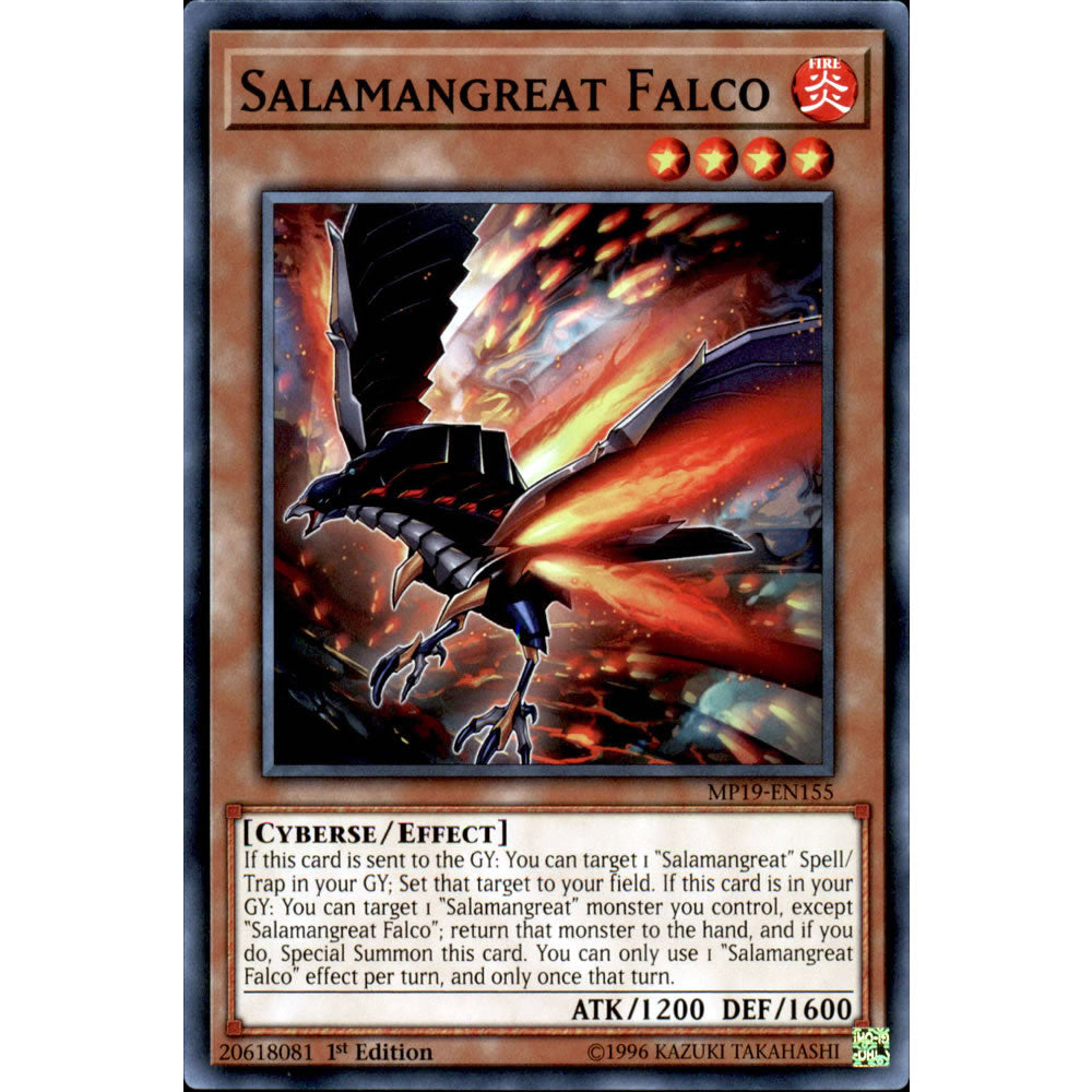 Salamangreat Falco MP19-EN155 Yu-Gi-Oh! Card from the Mega Tin 2019 Mega Pack Set