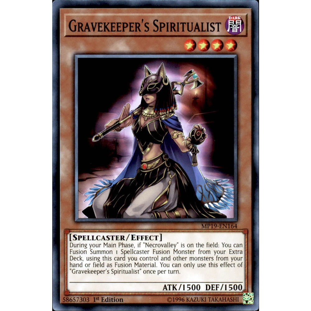 yugioh card zones Gravekeeper's Spiritualist MP19-EN164 Yu-Gi-Oh! Card