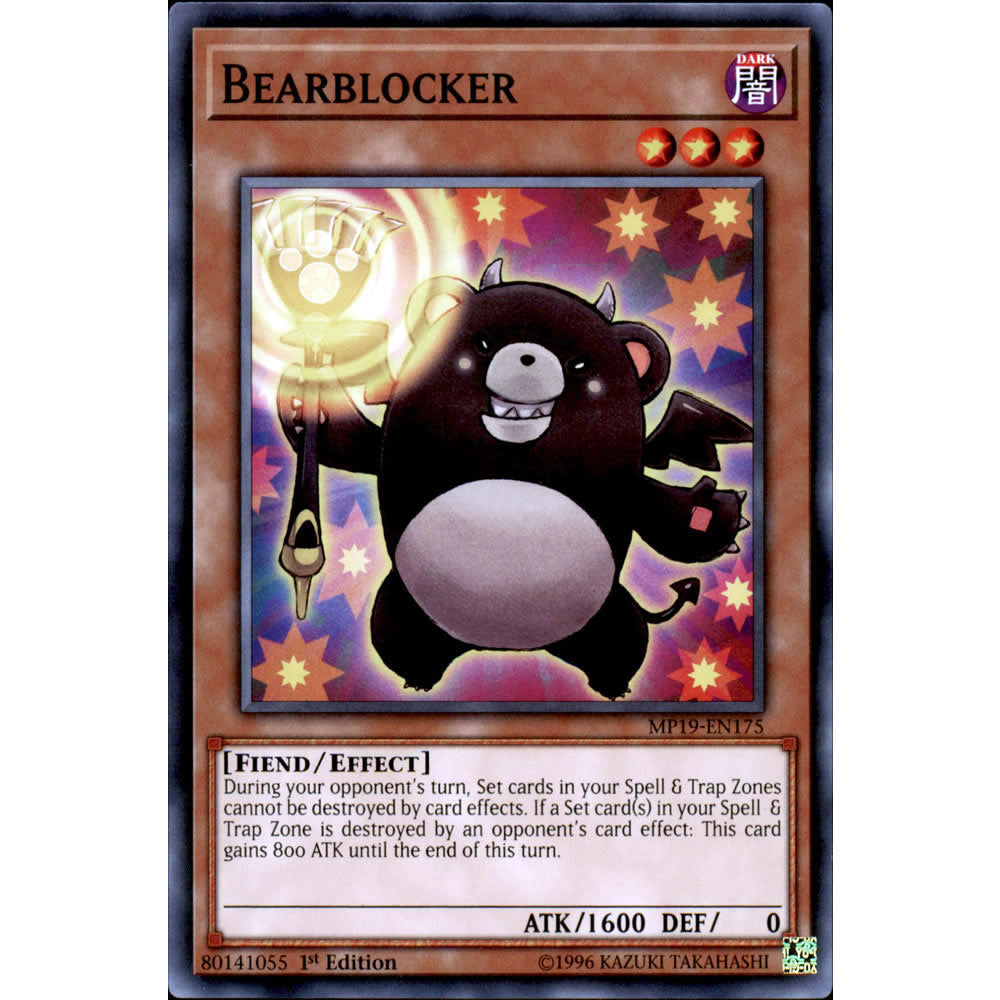 Bearblocker MP19-EN175 Yu-Gi-Oh! Card from the Mega Tin 2019 Mega Pack Set