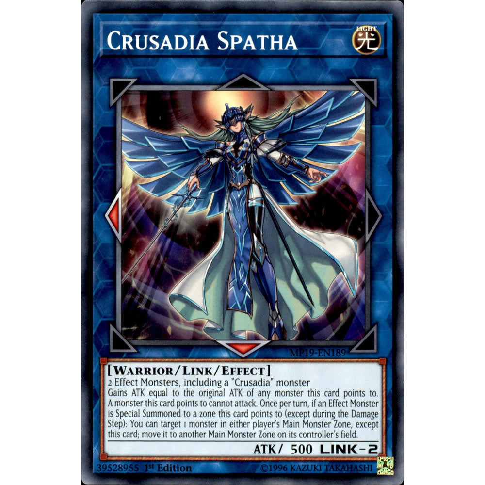 Crusadia Spatha MP19-EN189 Yu-Gi-Oh! Card from the Mega Tin 2019 Mega Pack Set