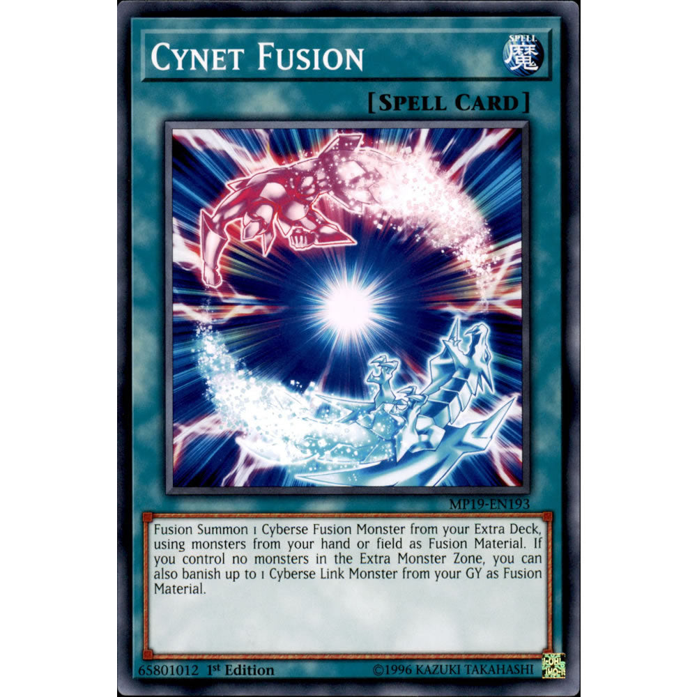 Cynet Fusion MP19-EN193 Yu-Gi-Oh! Card from the Mega Tin 2019 Mega Pack Set