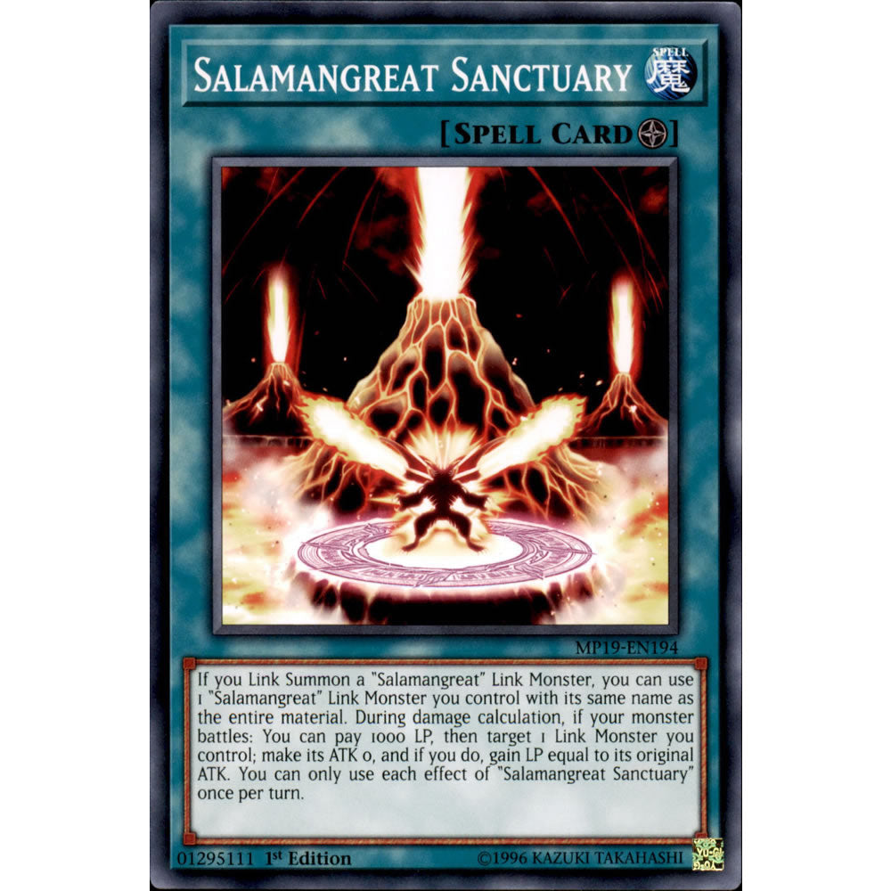 Salamangreat Sanctuary MP19-EN194 Yu-Gi-Oh! Card from the Mega Tin 2019 Mega Pack Set