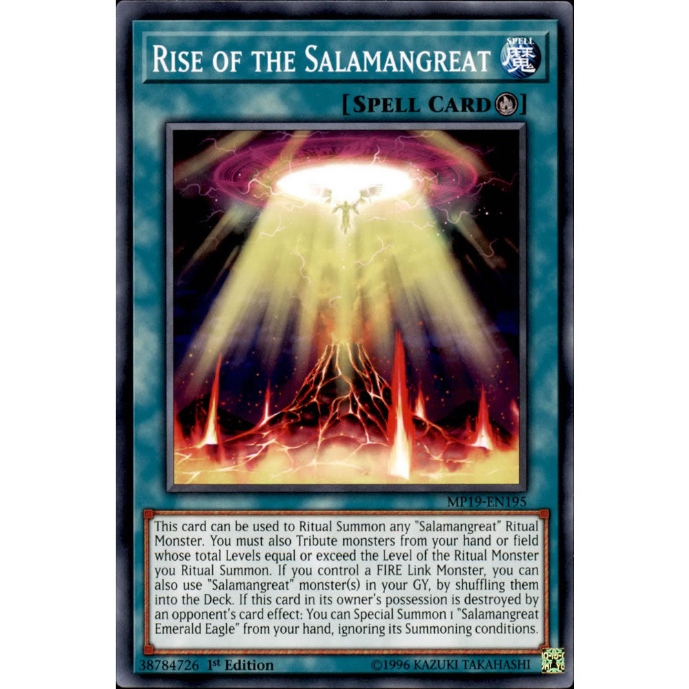Rise of the Salamangreat MP19-EN195 Yu-Gi-Oh! Card from the Mega Tin 2019 Mega Pack Set
