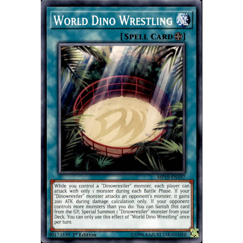 World Dino Wrestling MP19-EN197 Yu-Gi-Oh! Card from the Mega Tin 2019 Mega Pack Set