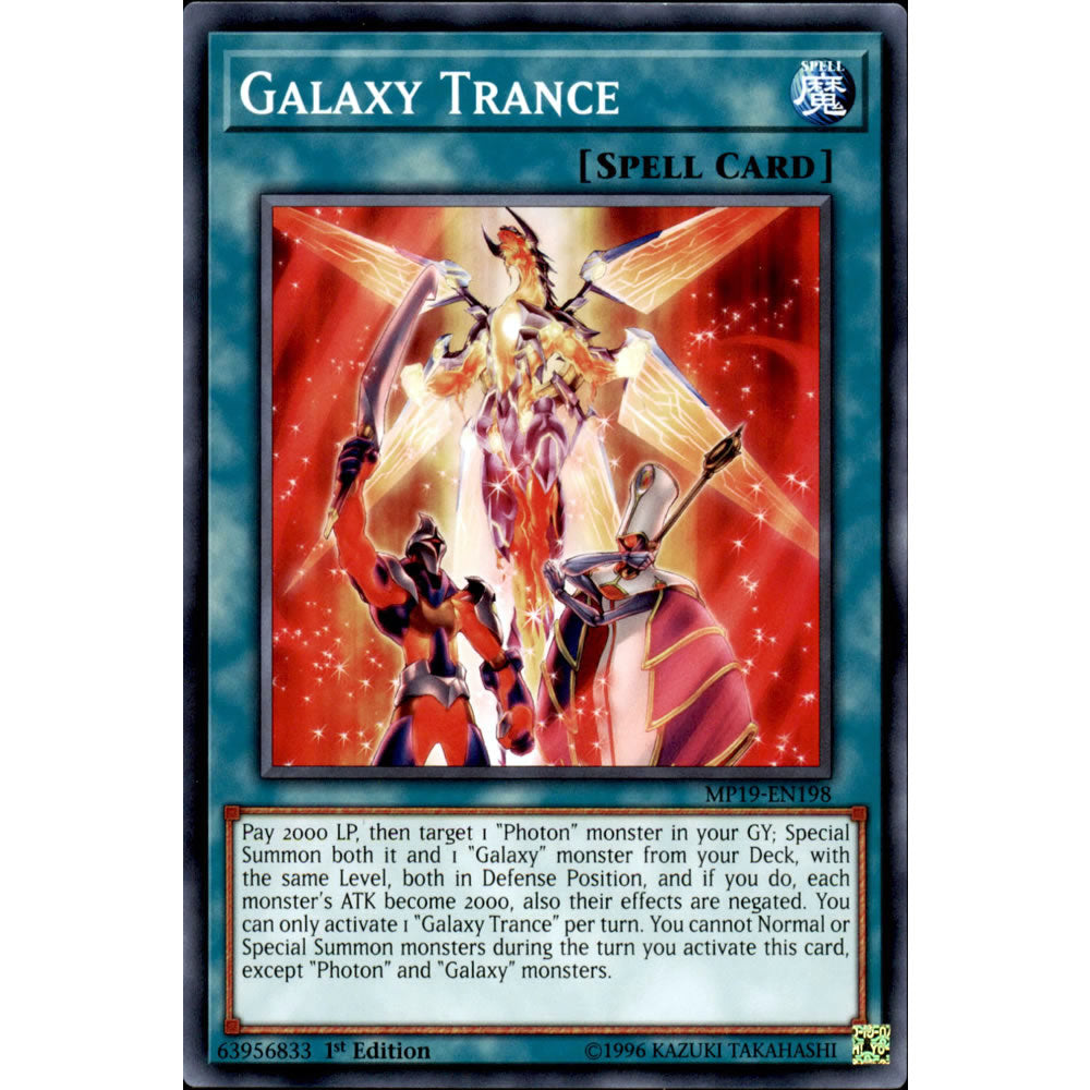 Galaxy Trance MP19-EN198 Yu-Gi-Oh! Card from the Mega Tin 2019 Mega Pack Set