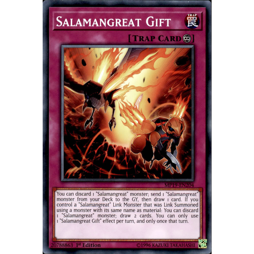 Salamangreat Gift MP19-EN204 Yu-Gi-Oh! Card from the Mega Tin 2019 Mega Pack Set
