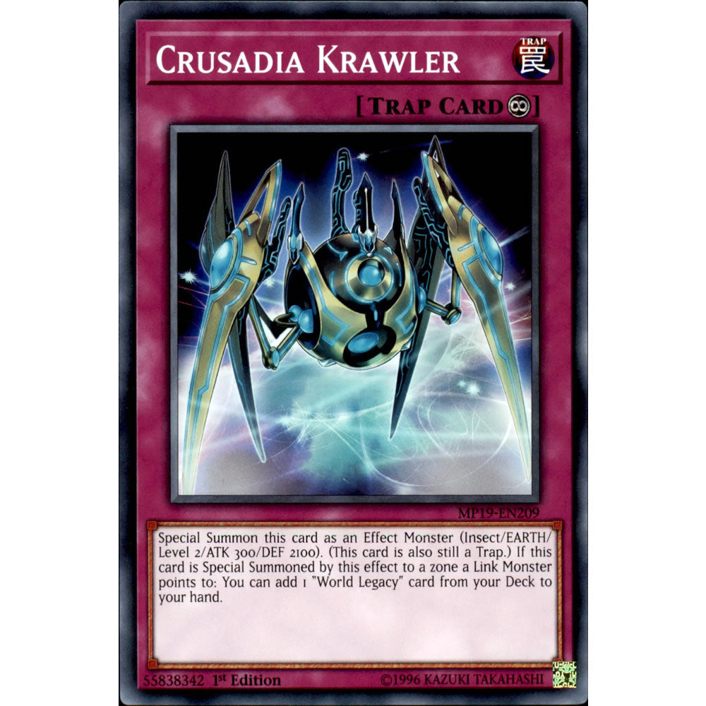Crusadia Krawler MP19-EN209 Yu-Gi-Oh! Card from the Mega Tin 2019 Mega Pack Set