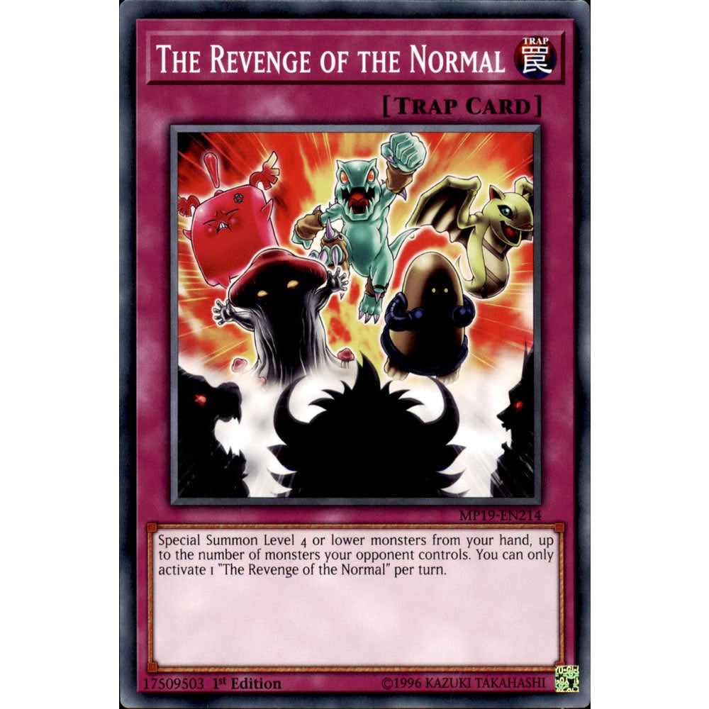 The Revenge of the Normal MP19-EN214 Yu-Gi-Oh! Card from the Mega Tin 2019 Mega Pack Set