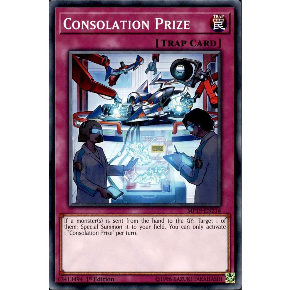 Consolation Prize MP19-EN216 Yu-Gi-Oh! Card from the Mega Tin 2019 Mega Pack Set