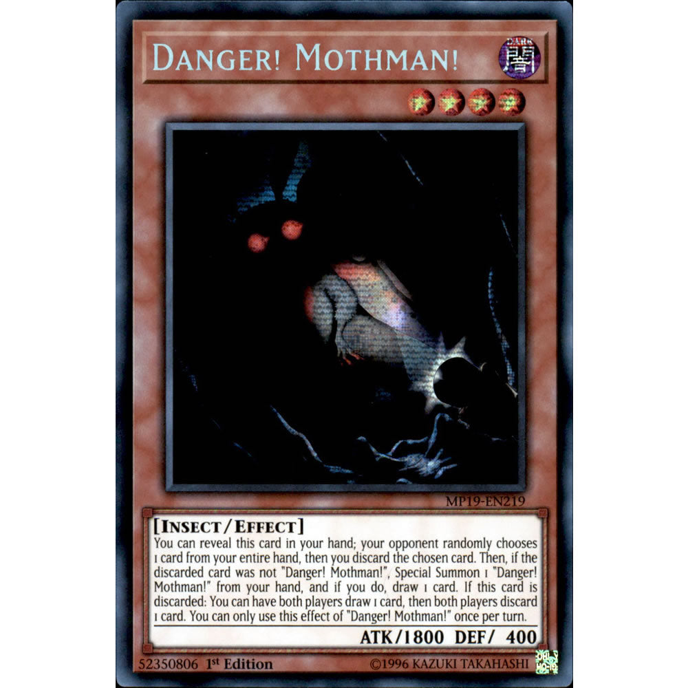 Danger! Mothman! MP19-EN219 Yu-Gi-Oh! Card from the Mega Tin 2019 Mega Pack Set