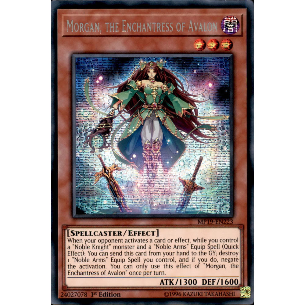 Morgan, the Enchantress of Avalon MP19-EN223 Yu-Gi-Oh! Card from the Mega Tin 2019 Mega Pack Set