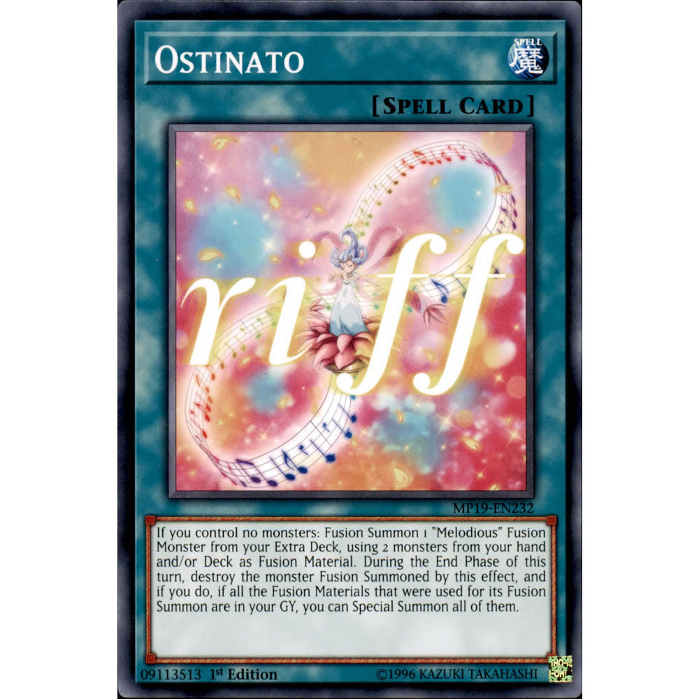 Ostinato MP19-EN232 Yu-Gi-Oh! Card from the Mega Tin 2019 Mega Pack Set