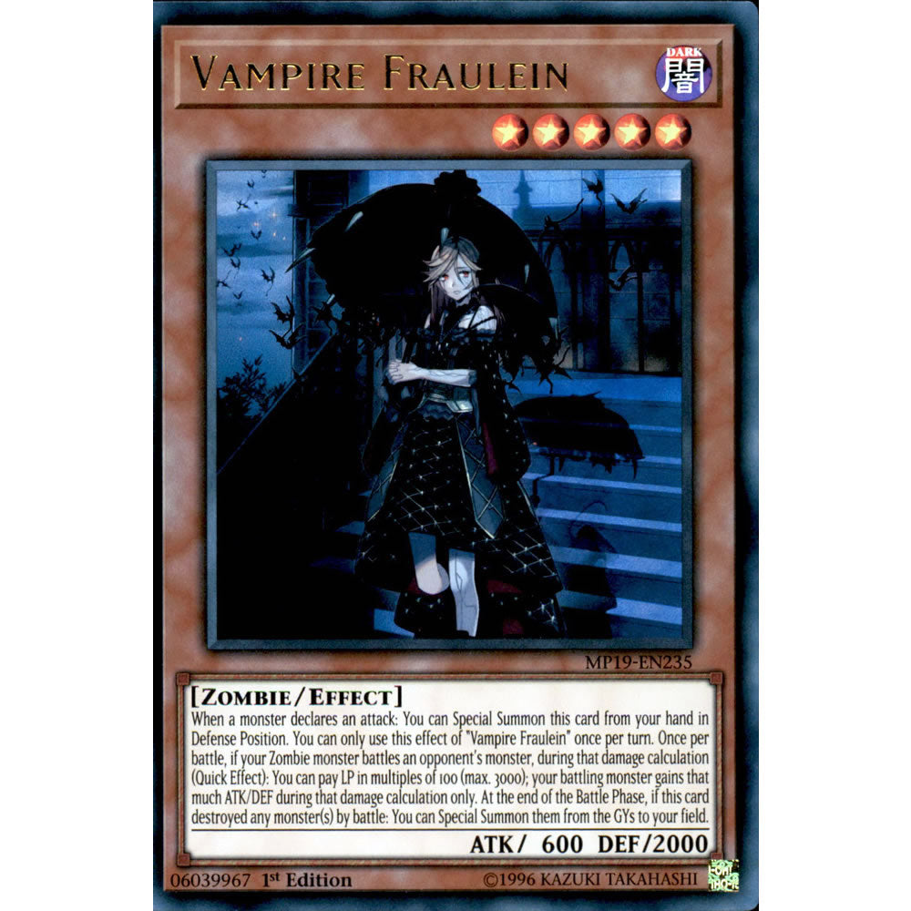 Vampire Fraulein MP19-EN235 Yu-Gi-Oh! Card from the Mega Tin 2019 Mega Pack Set