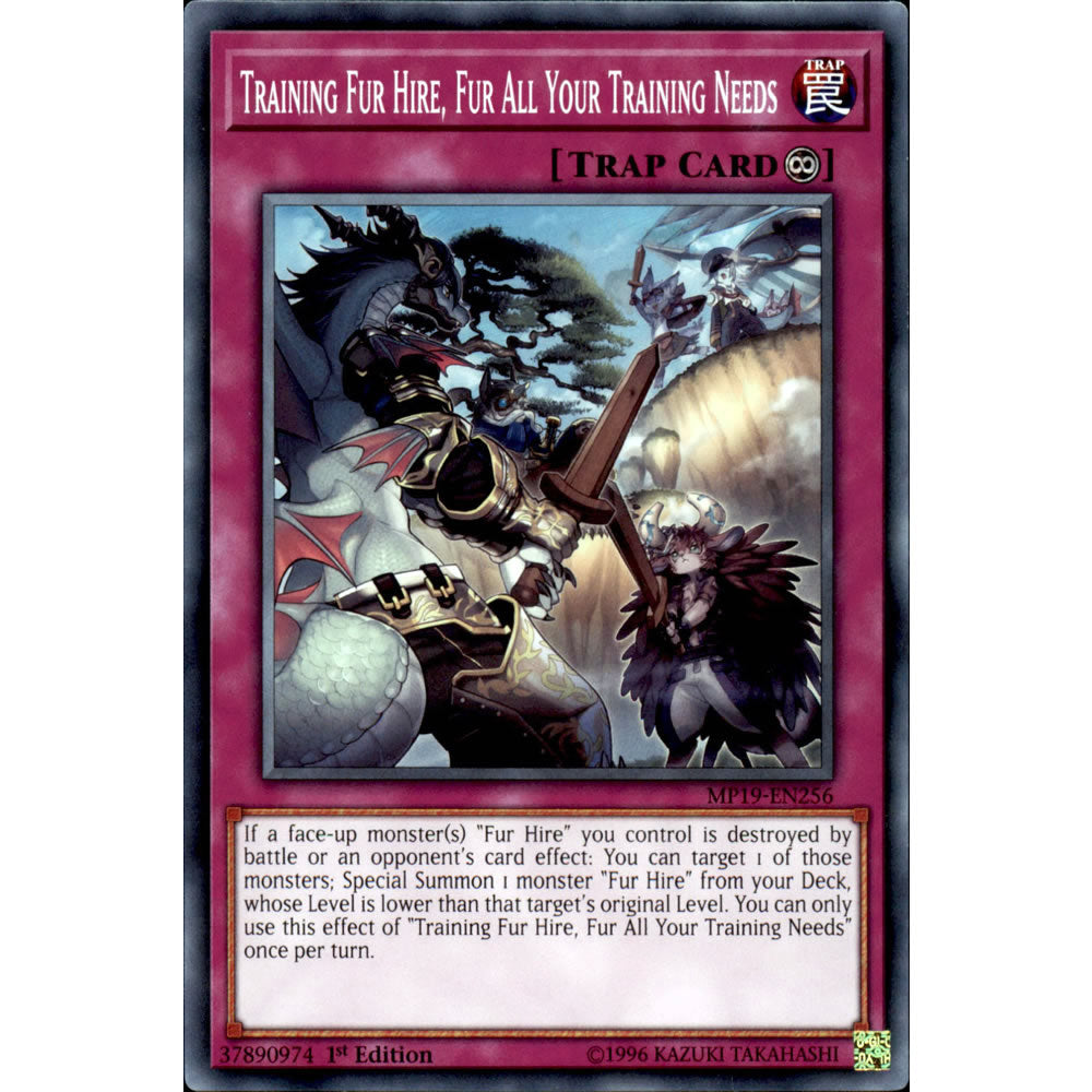 Training Fur Hire, Fur All Your Training Needs MP19-EN256 Yu-Gi-Oh! Card from the Mega Tin 2019 Mega Pack Set