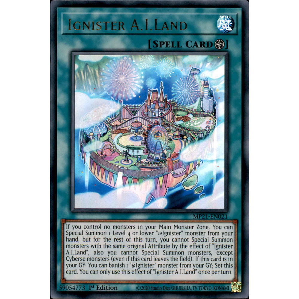 Ignister A.I.Land MP21-EN021 Yu-Gi-Oh! Card from the Mega Tin 2021 Mega Pack Set