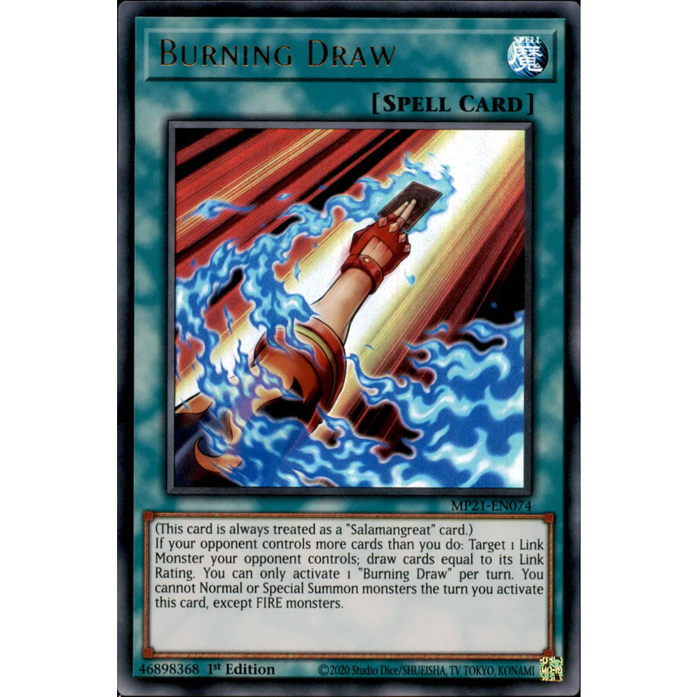 Burning Draw MP21-EN074 Yu-Gi-Oh! Card