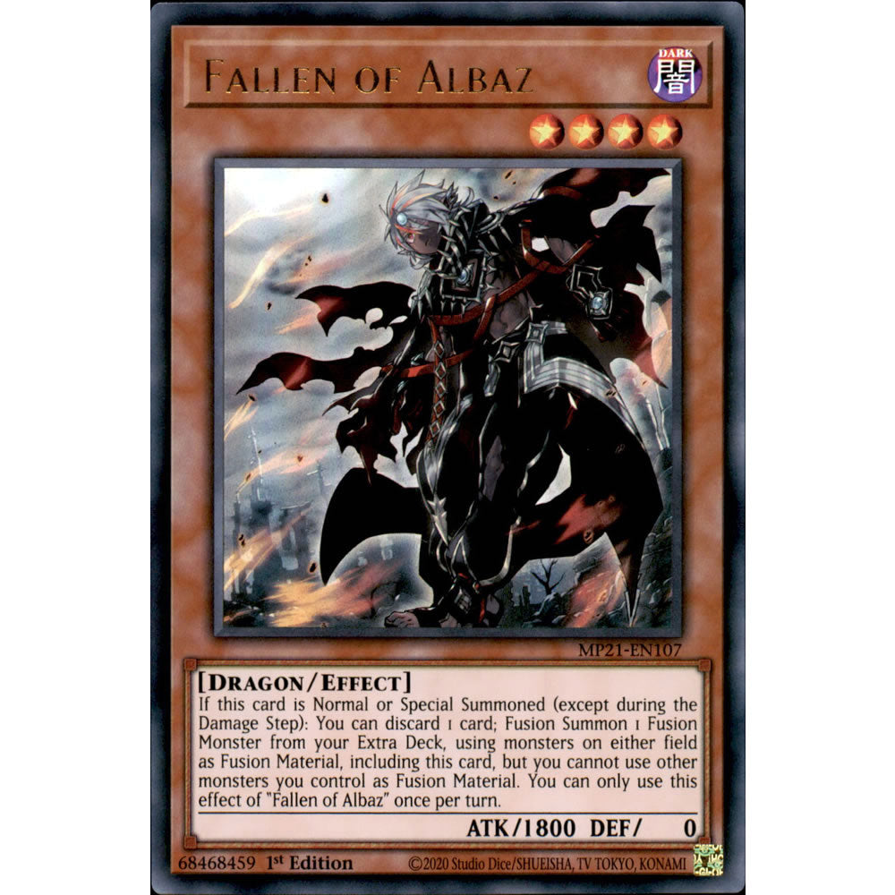 Fallen of Albaz MP21-EN107 Yu-Gi-Oh! Card from the Mega Tin 2021 Mega Pack Set