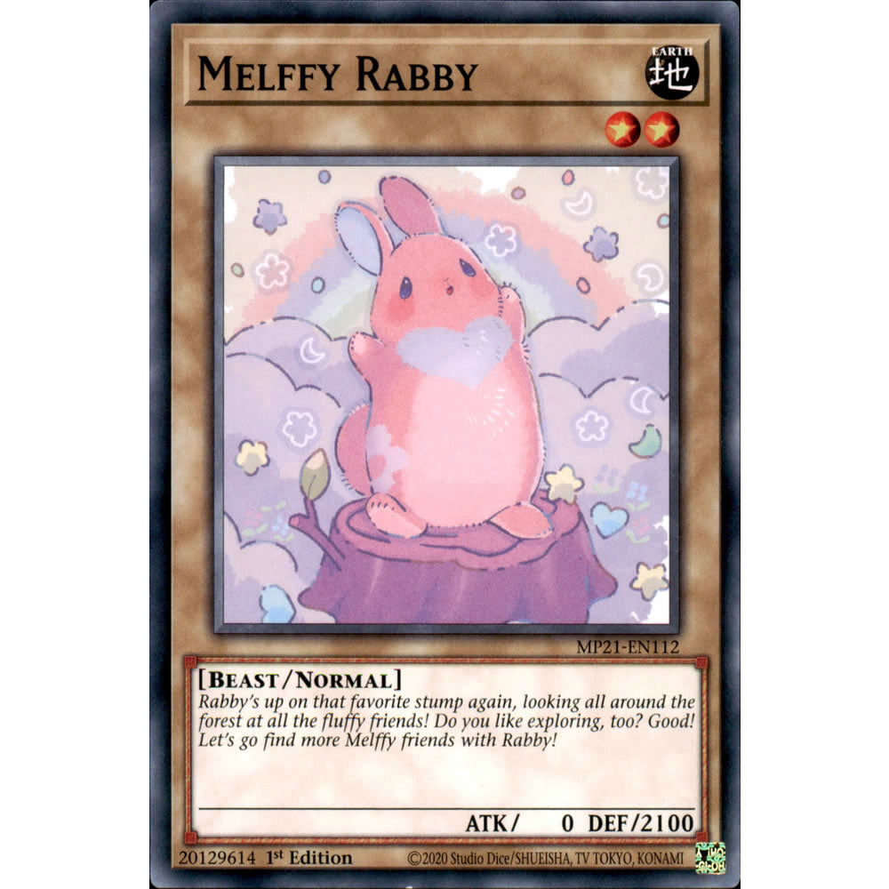 Melffy Rabby MP21-EN112 Yu-Gi-Oh! Card from the Mega Tin 2021 Mega Pack Set