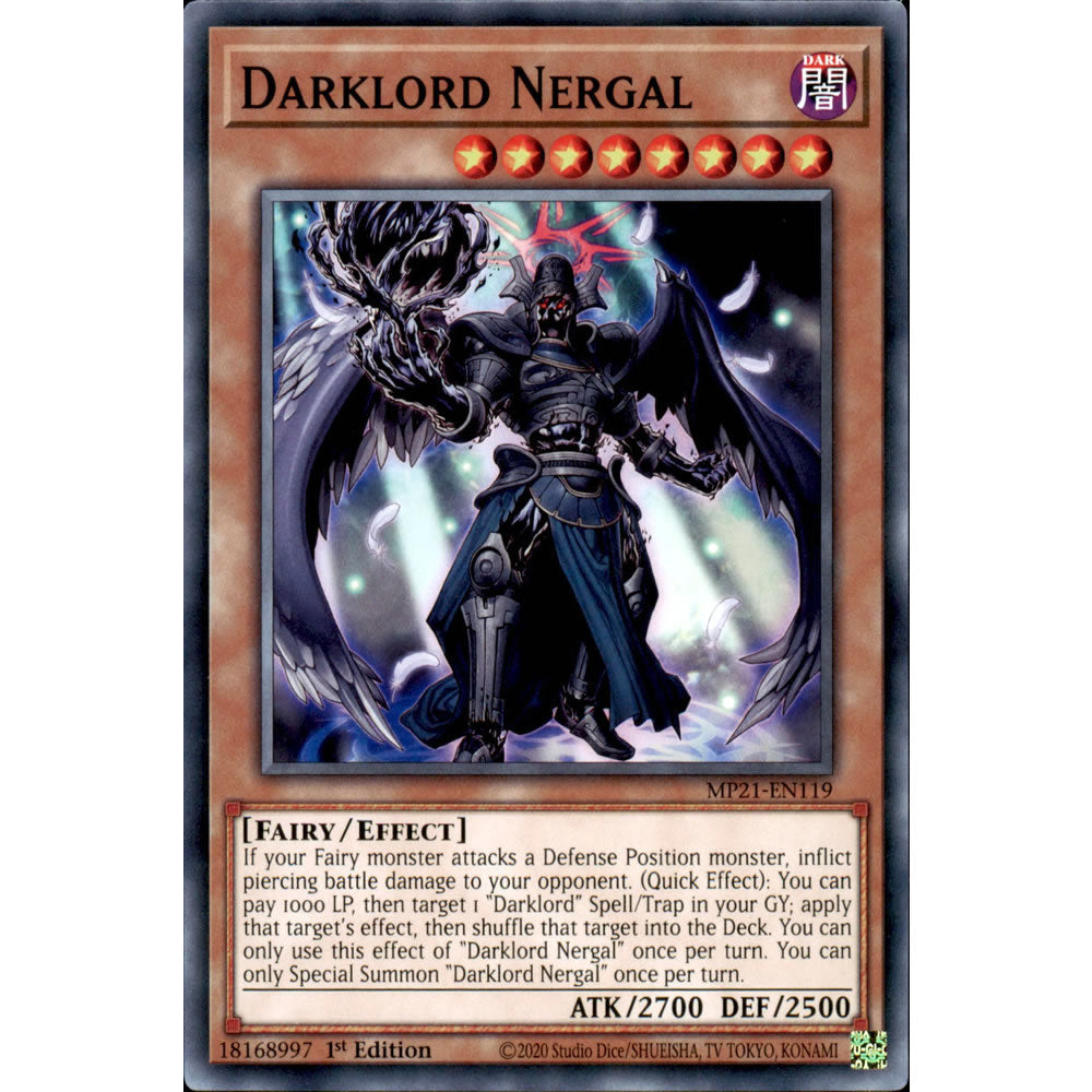Darklord Nergal MP21-EN119 Yu-Gi-Oh! Card from the Mega Tin 2021 Mega Pack Set