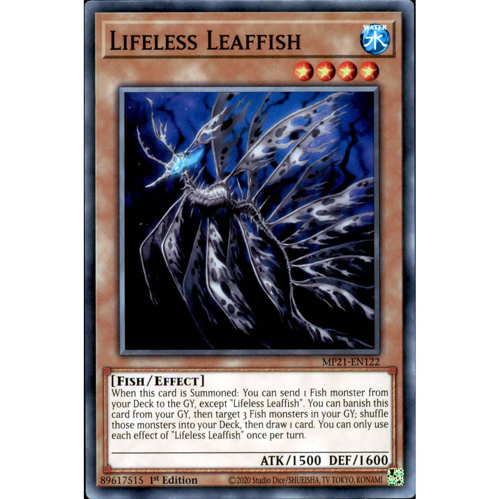 Lifeless Leaffish MP21-EN122 Yu-Gi-Oh! Card from the Mega Tin 2021 Mega Pack Set