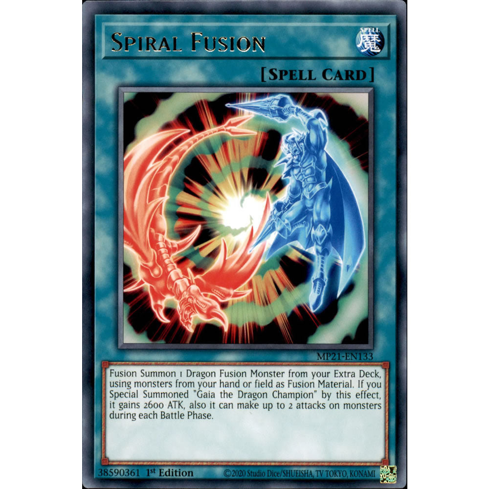 Spiral Fusion MP21-EN133 Yu-Gi-Oh! Card from the Mega Tin 2021 Mega Pack Set