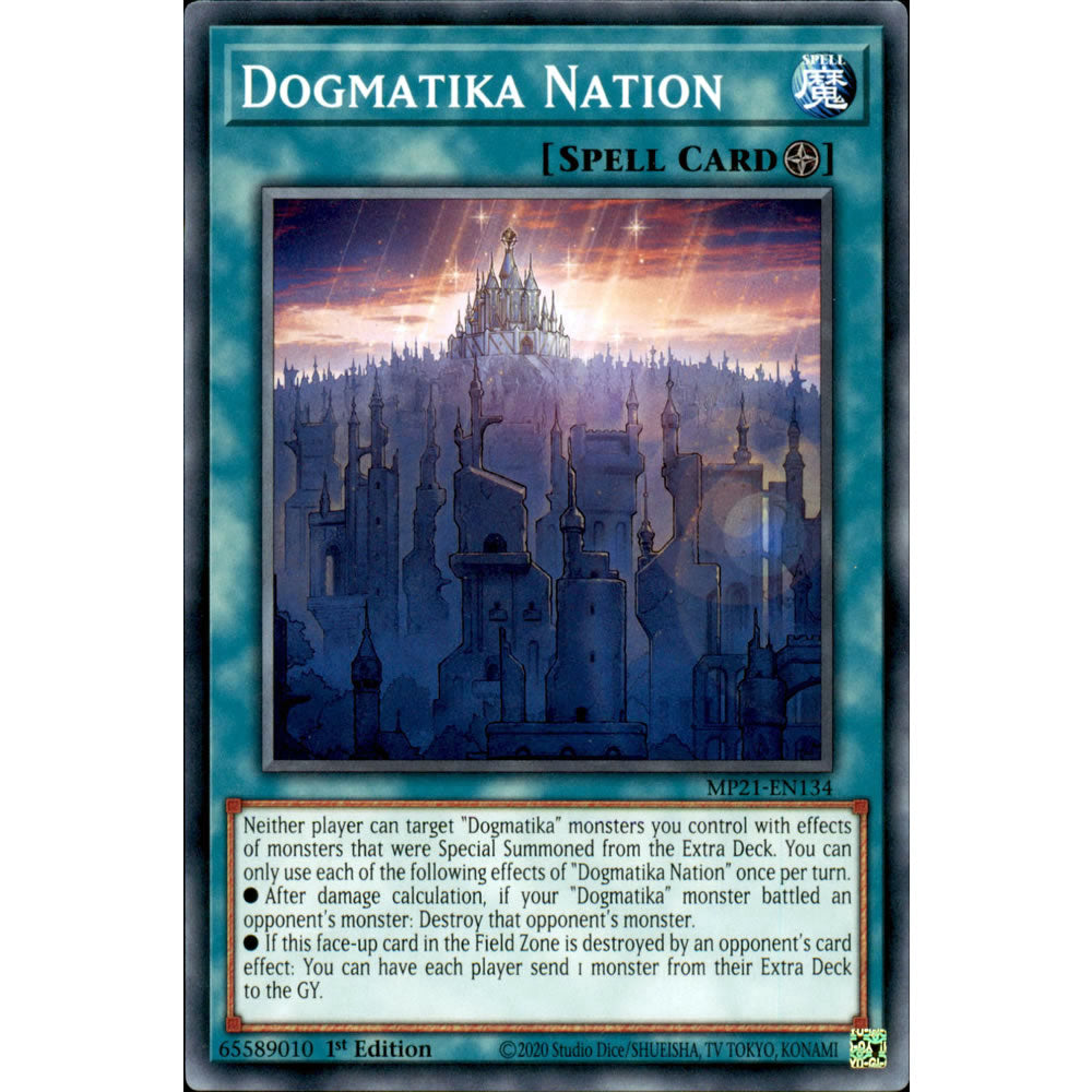 Dogmatika Nation MP21-EN134 Yu-Gi-Oh! Card from the Mega Tin 2021 Mega Pack Set