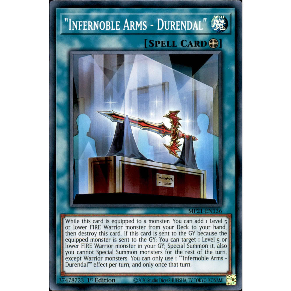 Infernoble Arms - Durendal MP21-EN136 Yu-Gi-Oh! Card from the Mega Tin 2021 Mega Pack Set