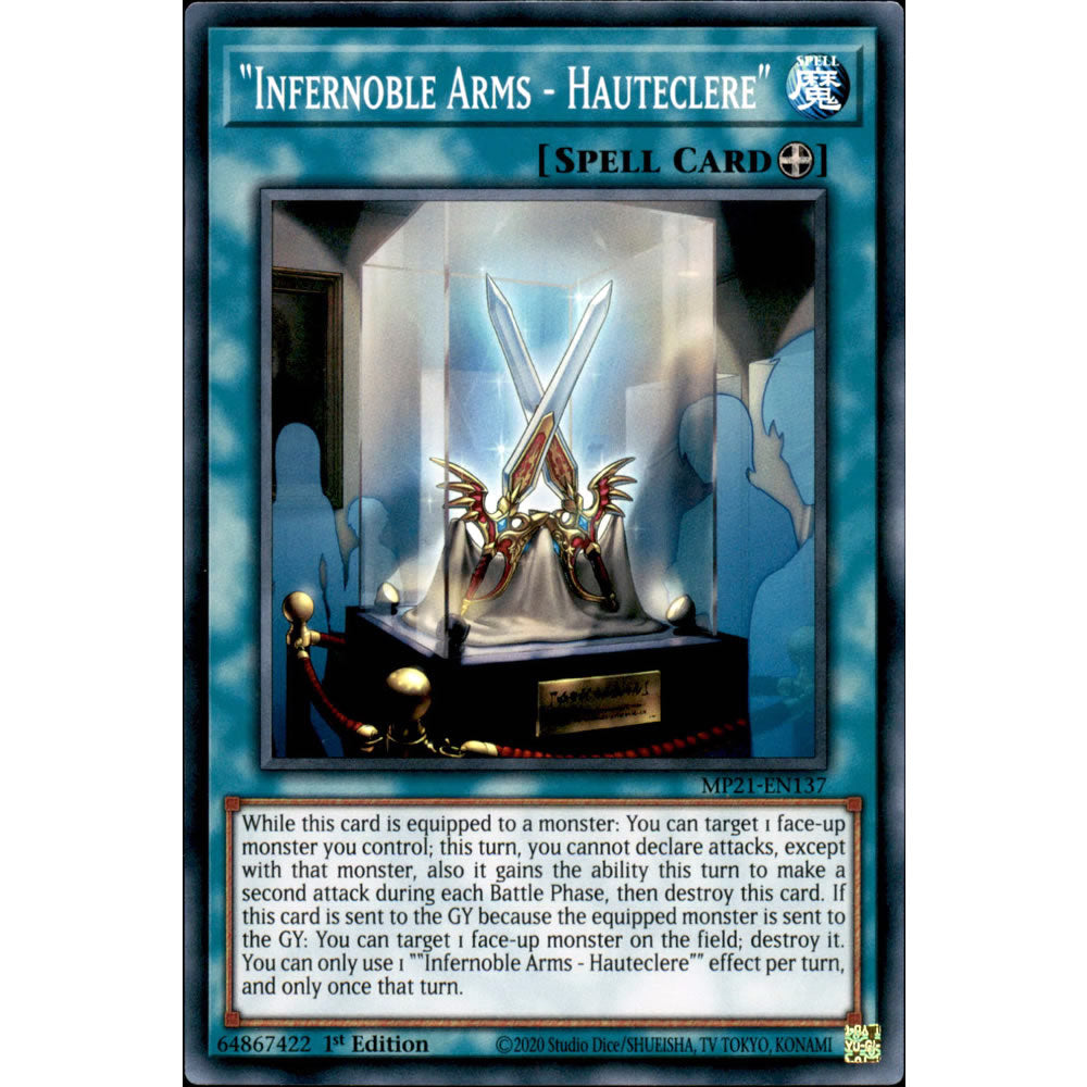 Infernoble Arms - Hauteclere MP21-EN137 Yu-Gi-Oh! Card from the Mega Tin 2021 Mega Pack Set