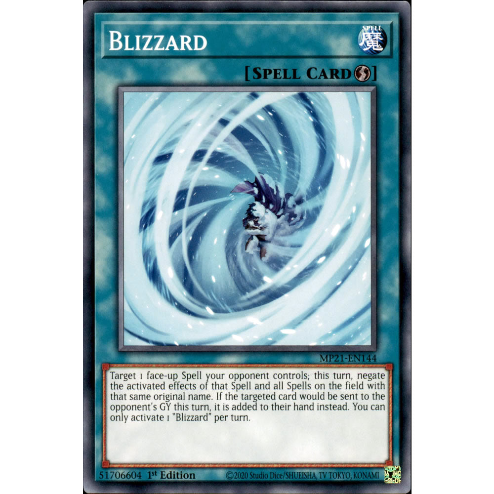 Blizzard MP21-EN144 Yu-Gi-Oh! Card from the Mega Tin 2021 Mega Pack Set