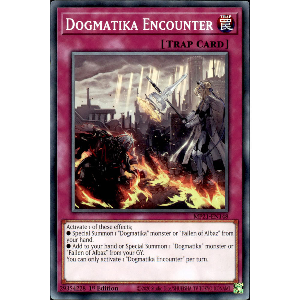 Dogmatika Encounter MP21-EN148 Yu-Gi-Oh! Card from the Mega Tin 2021 Mega Pack Set