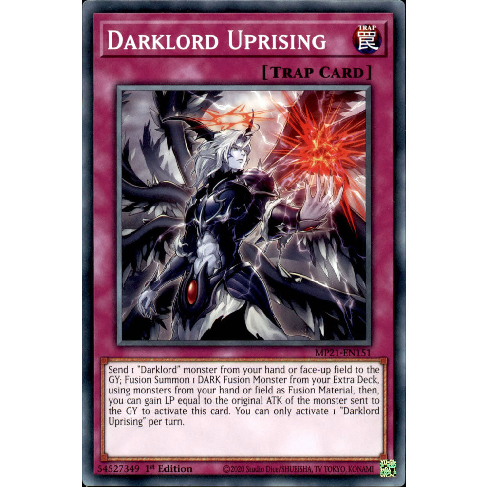 Darklord Uprising MP21-EN151 Yu-Gi-Oh! Card from the Mega Tin 2021 Mega Pack Set