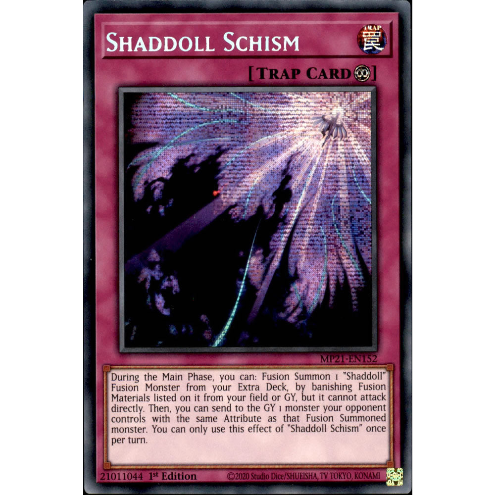 Shaddoll Schism MP21-EN152 Yu-Gi-Oh! Card from the Mega Tin 2021 Mega Pack Set