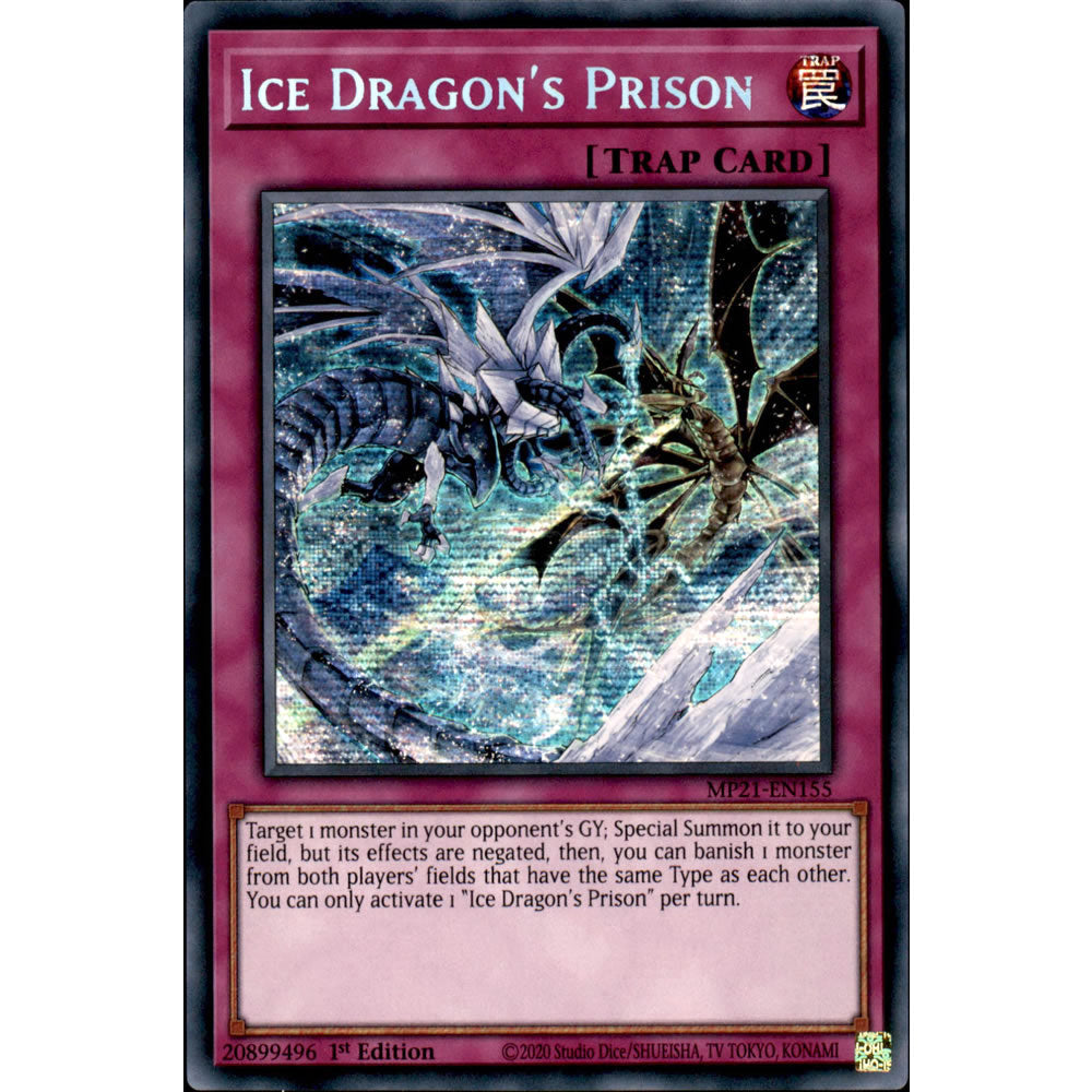 Ice Dragon's Prison MP21-EN155 Yu-Gi-Oh! Card from the Mega Tin 2021 Mega Pack Set