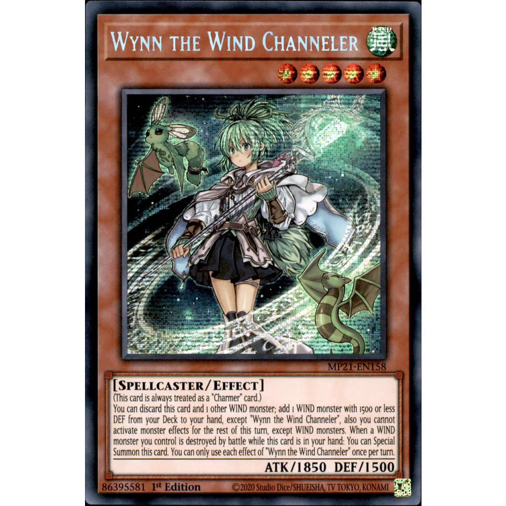 Wynn the Wind Channeler MP21-EN158 Yu-Gi-Oh! Card from the Mega Tin 2021 Mega Pack Set