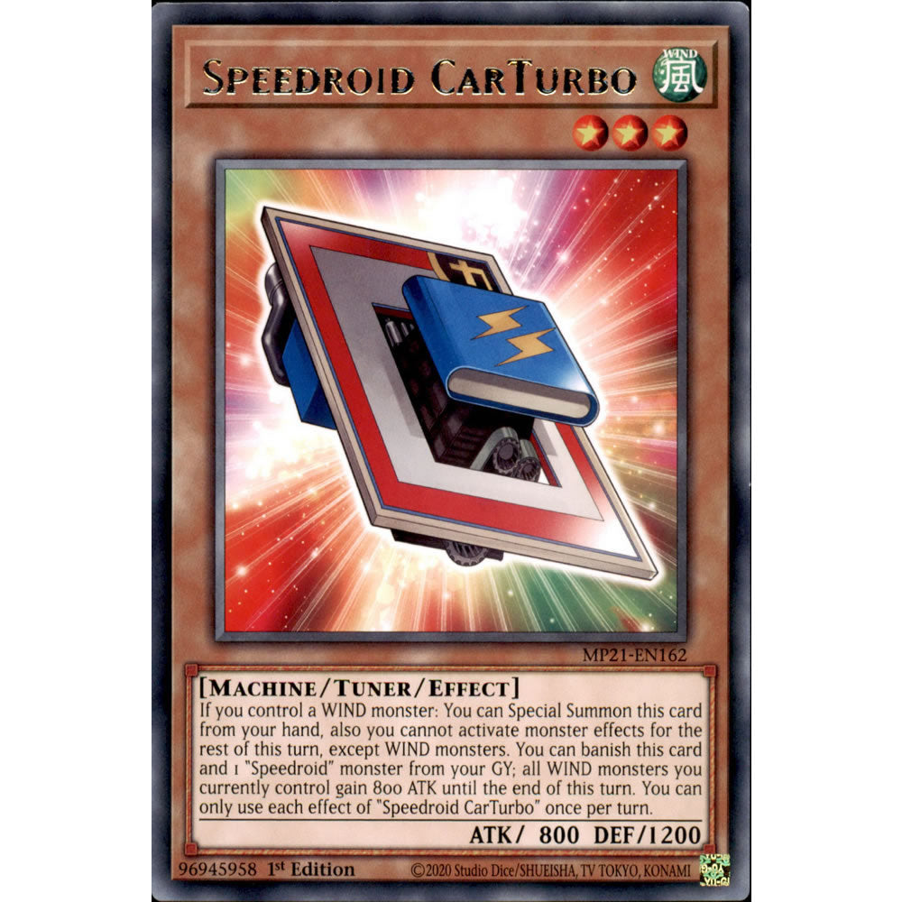 Speedroid CarTurbo MP21-EN162 Yu-Gi-Oh! Card from the Mega Tin 2021 Mega Pack Set