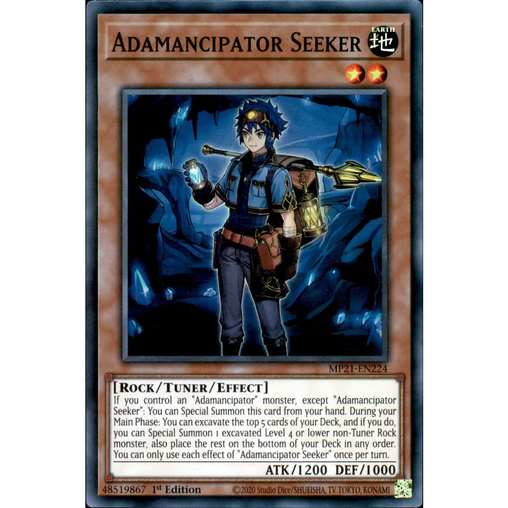 Adamancipator Seeker MP21-EN224 Yu-Gi-Oh! Card from the Mega Tin 2021 Mega Pack Set