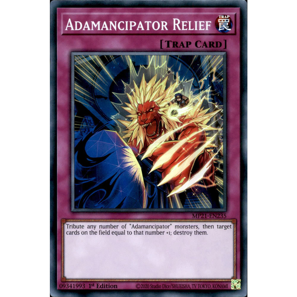 Adamancipator Relief MP21-EN235 Yu-Gi-Oh! Card from the Mega Tin 2021 Mega Pack Set
