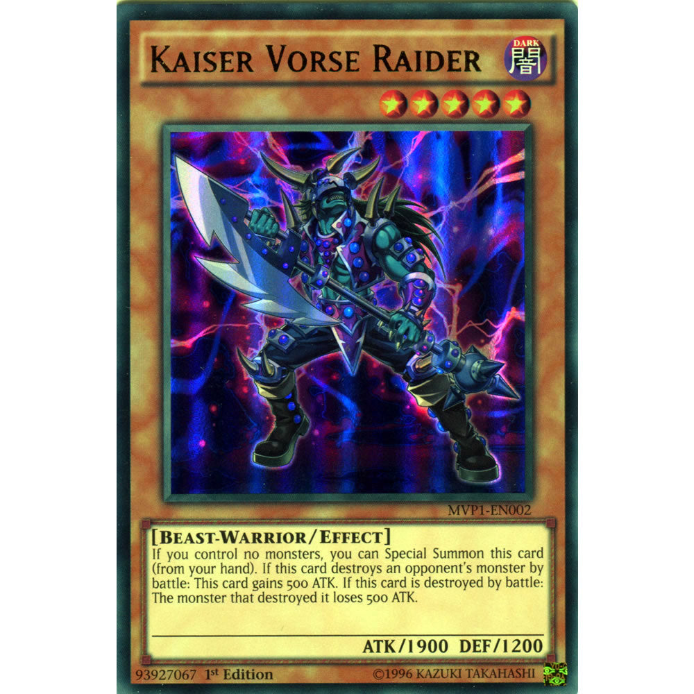 vorse raider yugioh card Kaiser Vorse Raider MVP1-EN002 Yu-Gi-Oh! Card