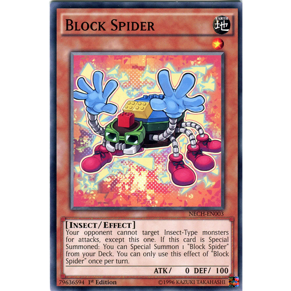 Block Spider NECH-EN003 Yu-Gi-Oh! Card - Deckboosters Block Spider NECH-EN003 Yu-Gi-Oh! Card - Deckboosters