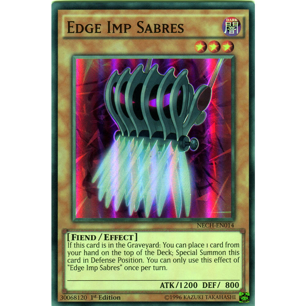Edge Imp Sabres NECH-EN014 Yu-Gi-Oh! Card - Deckboosters Edge Imp Sabres NECH-EN014 Yu-Gi-Oh! Card - Deckboosters