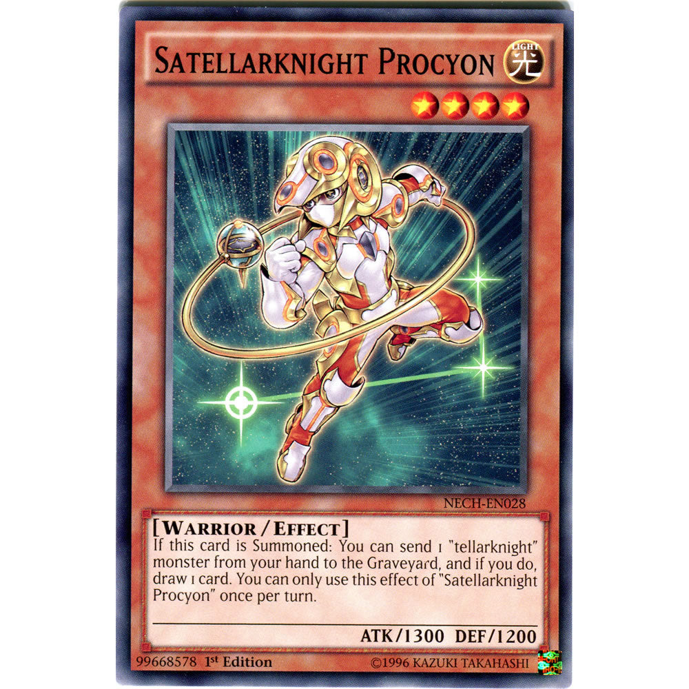 Satellarknight Procyon NECH-EN028 Yu-Gi-Oh! Card from the The New Challengers Set