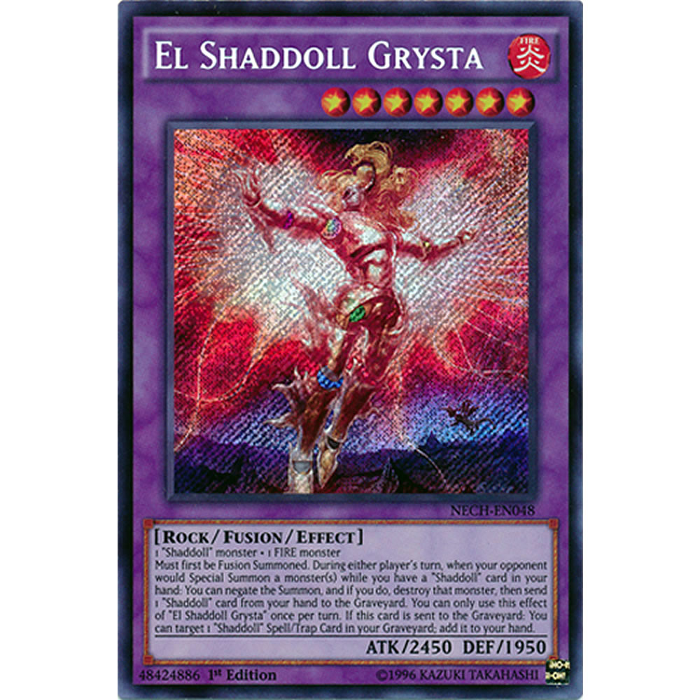 El Shaddoll Grysta NECH-EN048 Yu-Gi-Oh! Card from the The New Challengers Set
