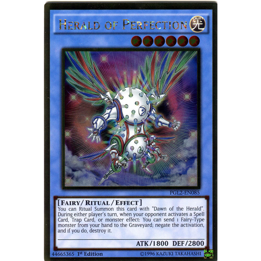 Héraut De La Perfection (PGL2-FR085) - Carte Yu-Gi-Oh! Gold Premium 2 Héraut De La Perfection (PGL2-FR085) - Carte Yu-Gi-Oh! Gold Premium 2