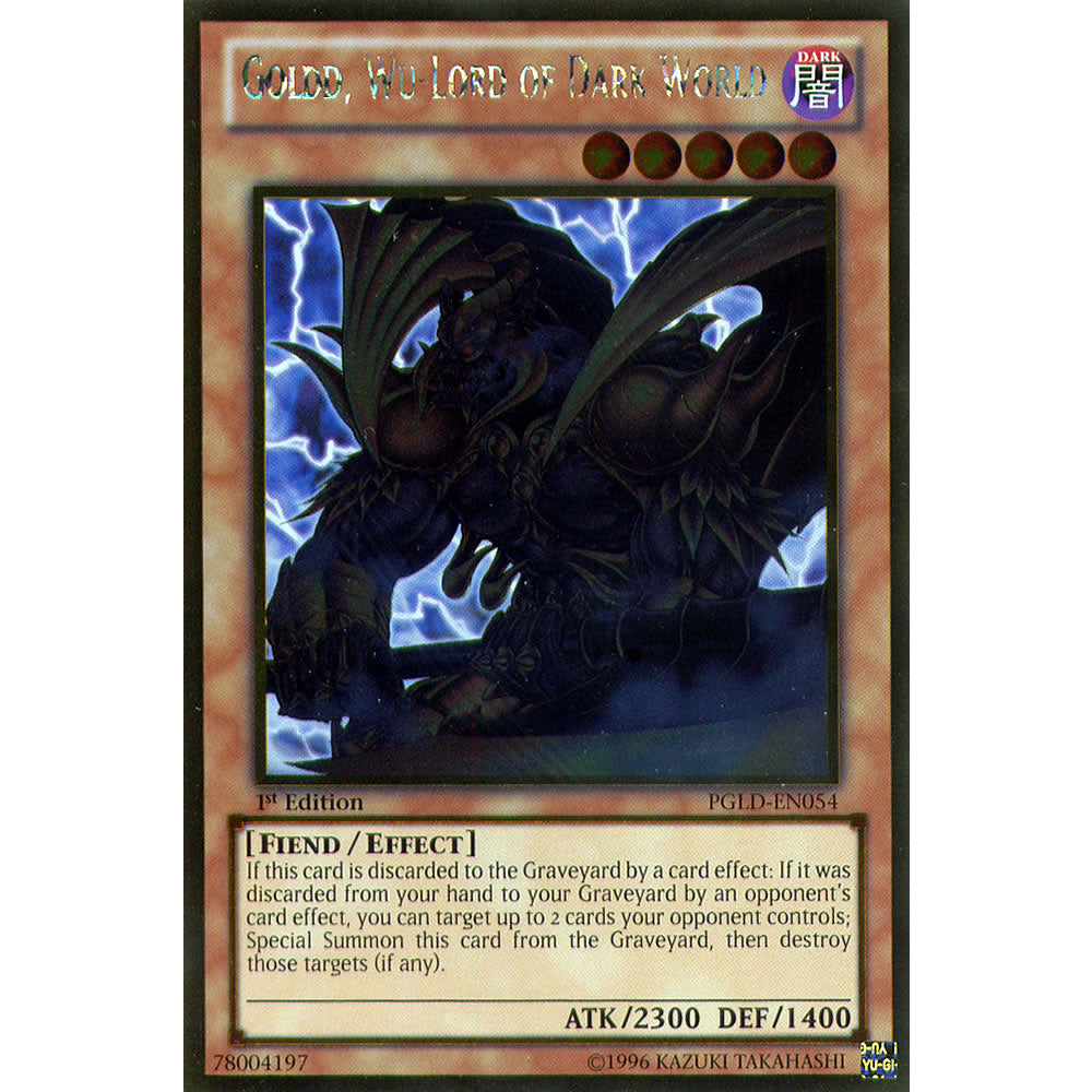 Goldd, Wu-Lord of Dark World PGLD-EN054 Yu-Gi-Oh! Card from the Premium Gold Set