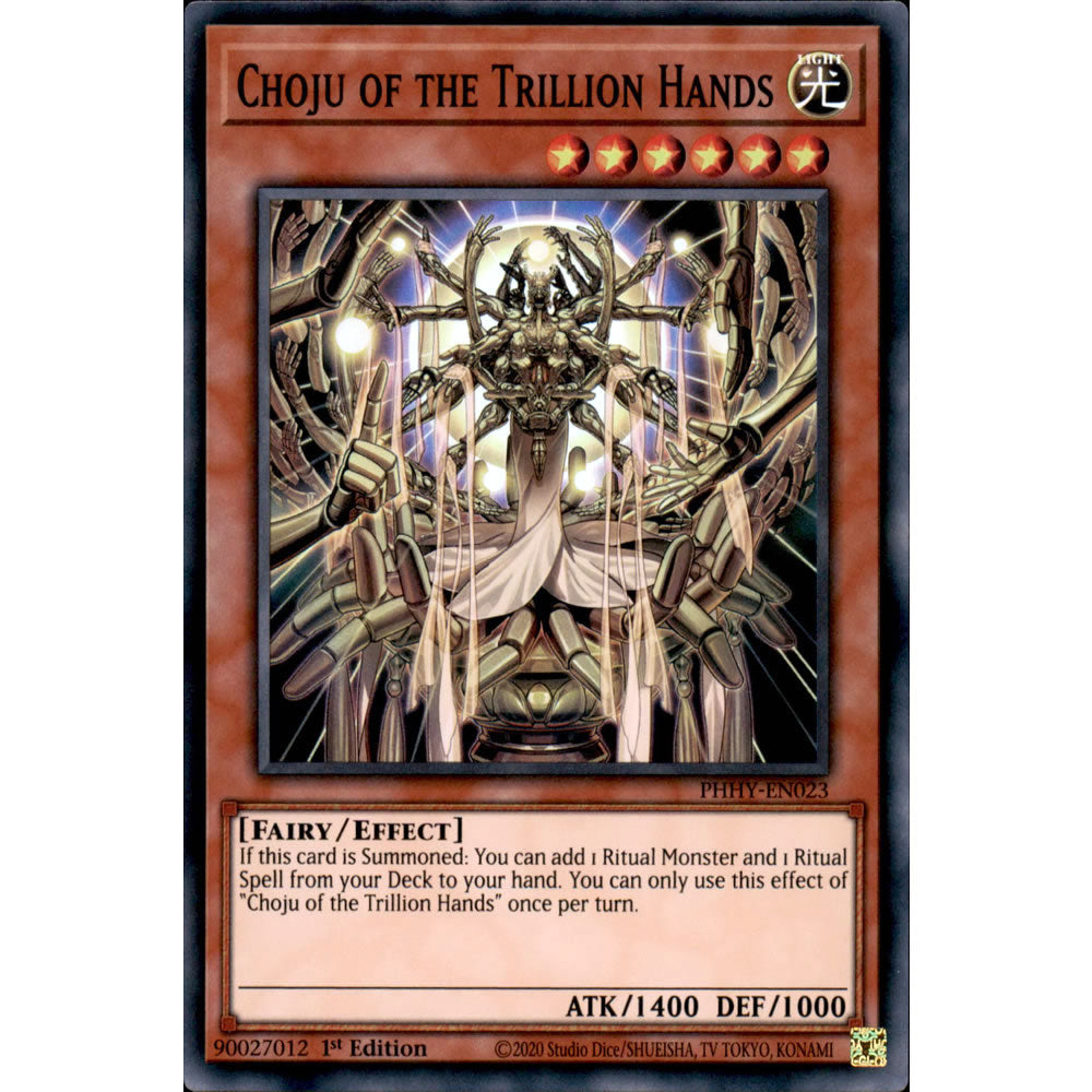 Choju of the Trillion Hands PHHY-EN023 Yu-Gi-Oh! Card Choju of the Trillion Hands PHHY-EN023 Yu-Gi-Oh! Card